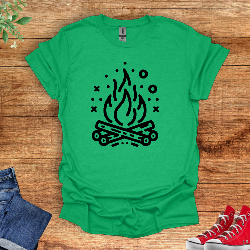 Minimal Campfire T-Shirt