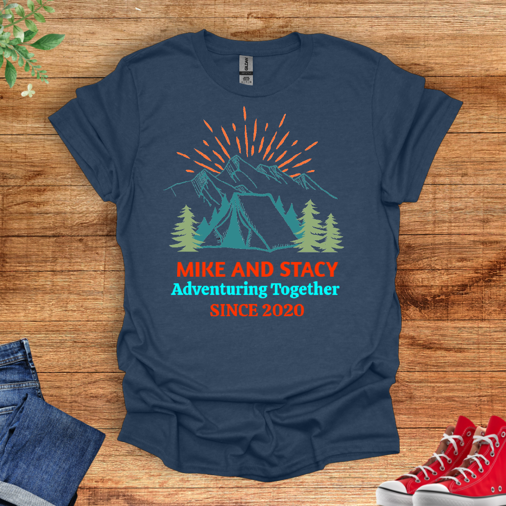 Matching  Personalized Camping Shirt For Couple