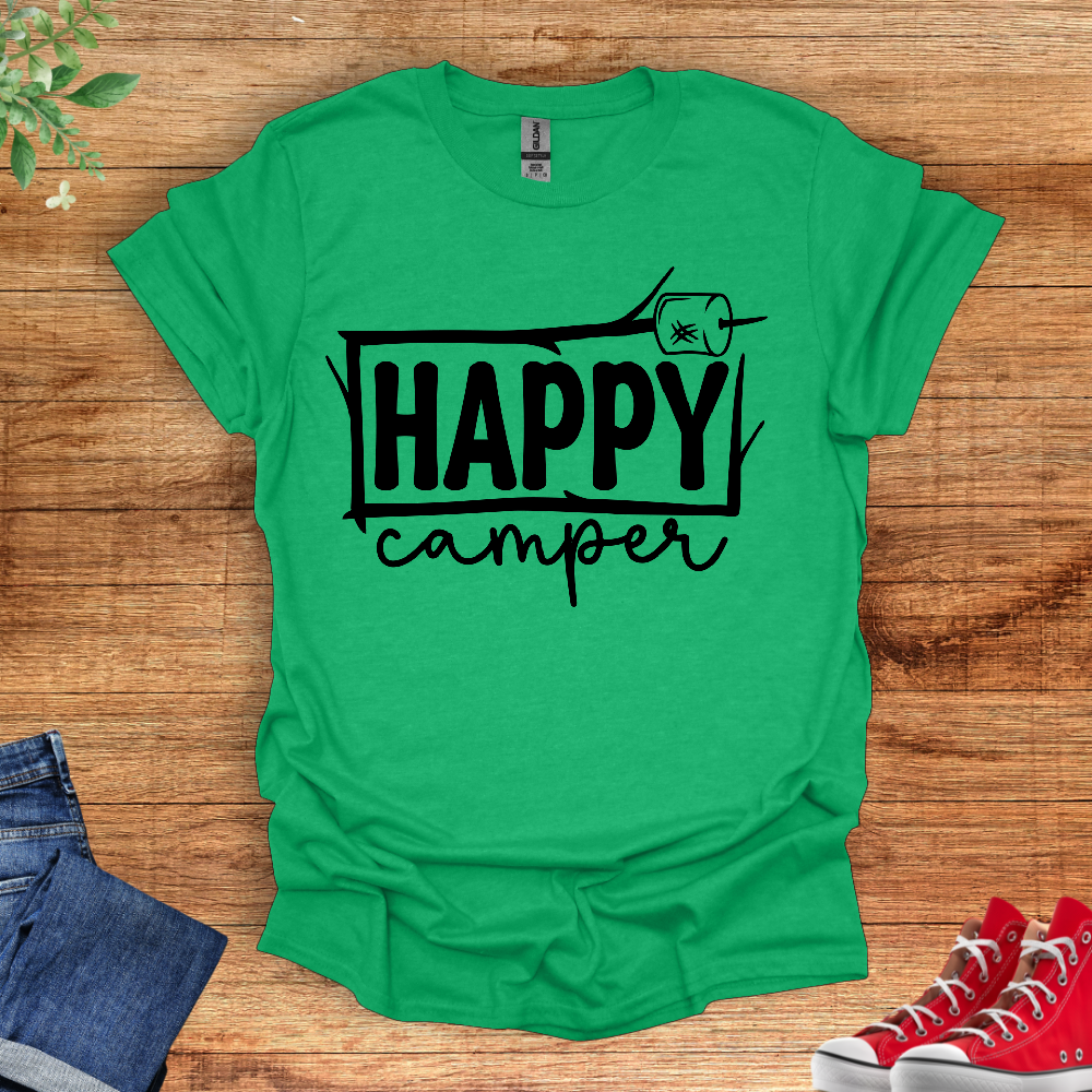 Happy Camper Stick T-Shirt