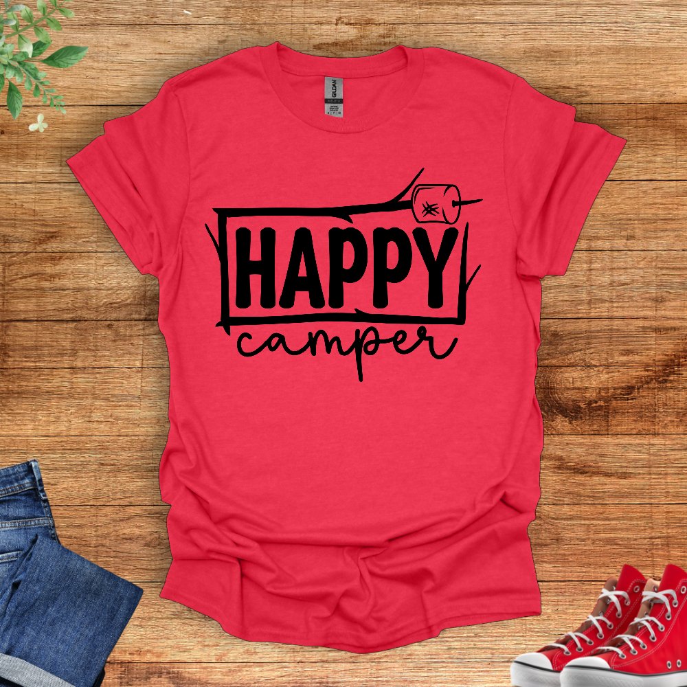 Happy Camper Stick T-Shirt