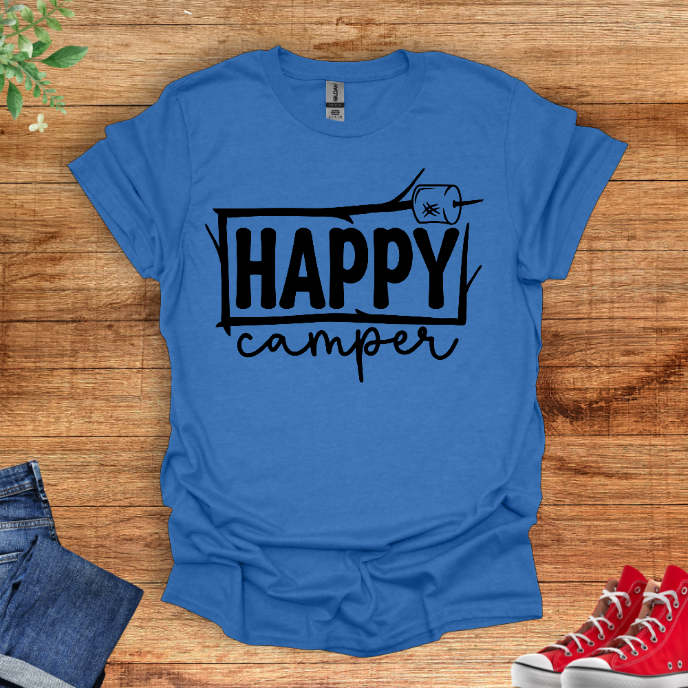 Happy Camper Stick T-Shirt