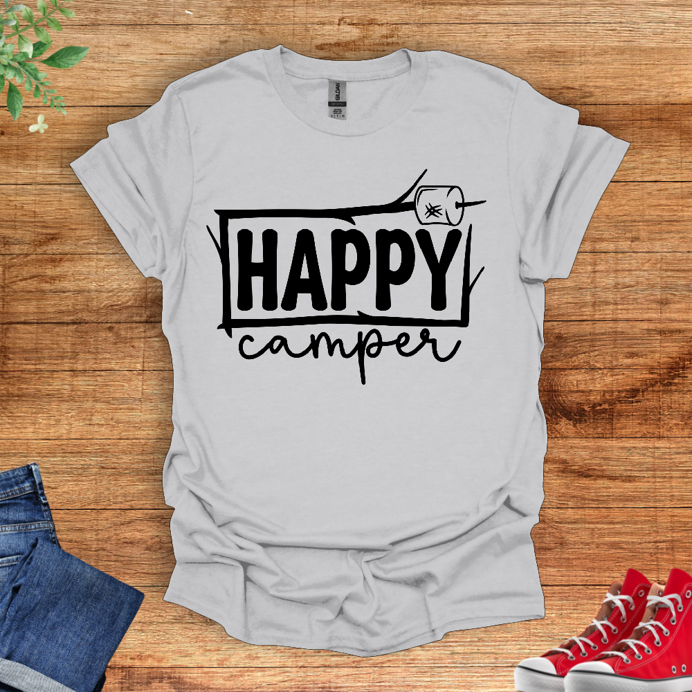 Happy Camper Stick T-Shirt