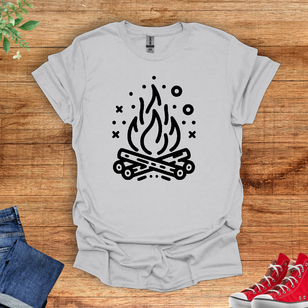 Minimal Campfire T-Shirt