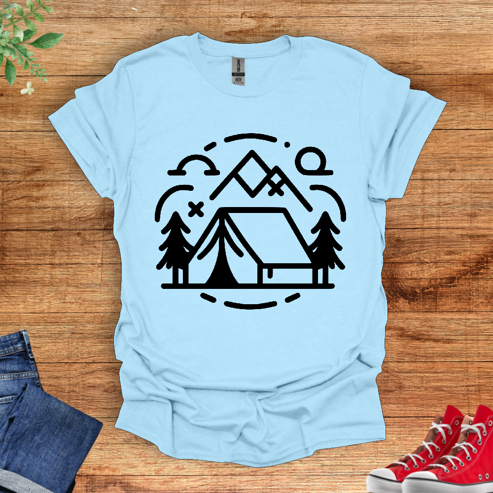 Minimal Camping Site T-Shirt