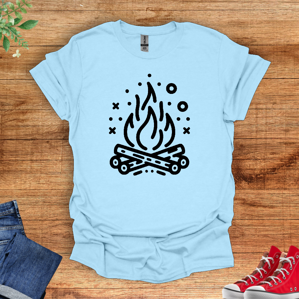 Minimal Campfire T-Shirt