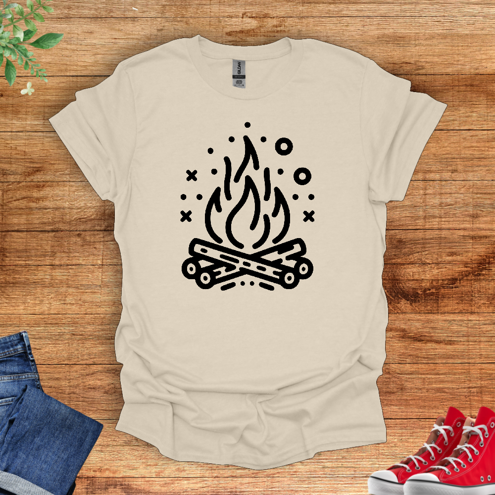 Minimal Campfire T-Shirt