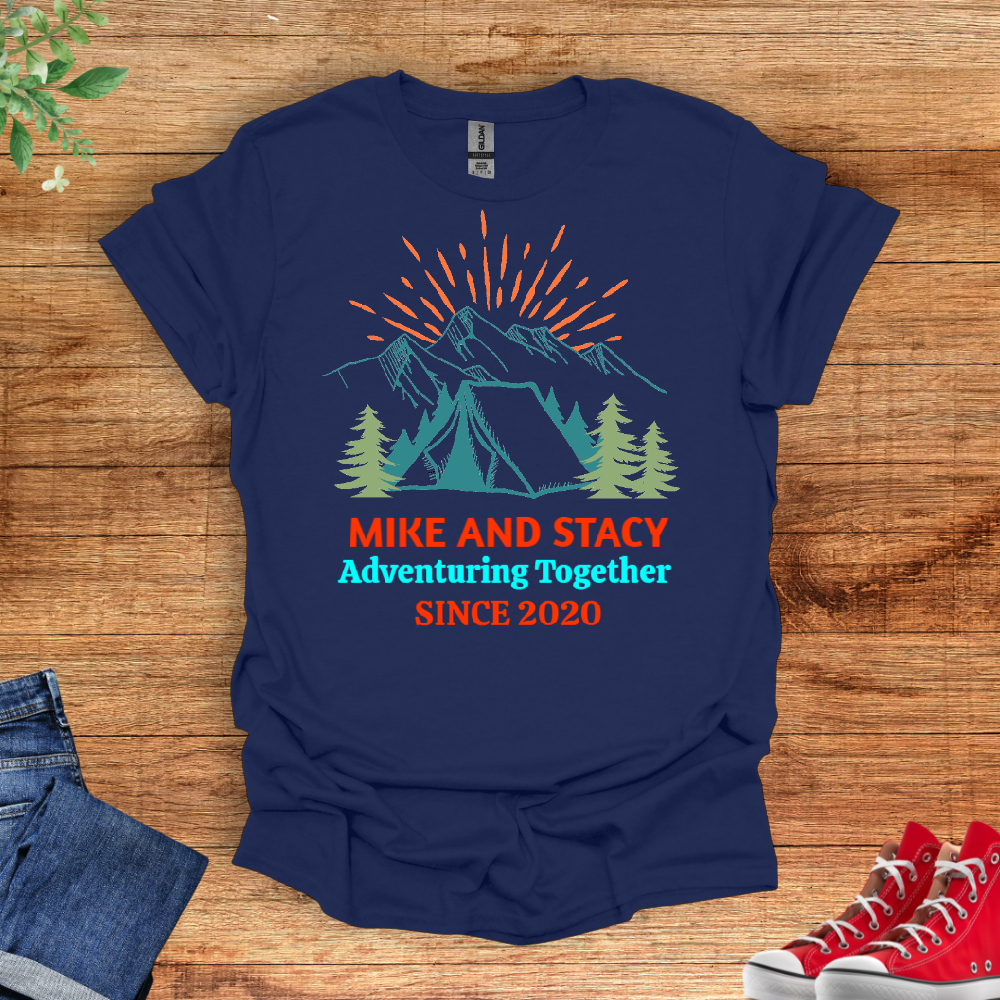 Matching  Personalized Camping Shirt For Couple