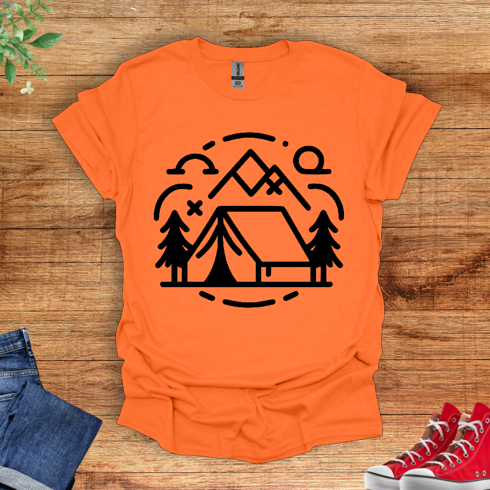 Minimal Camping Site T-Shirt