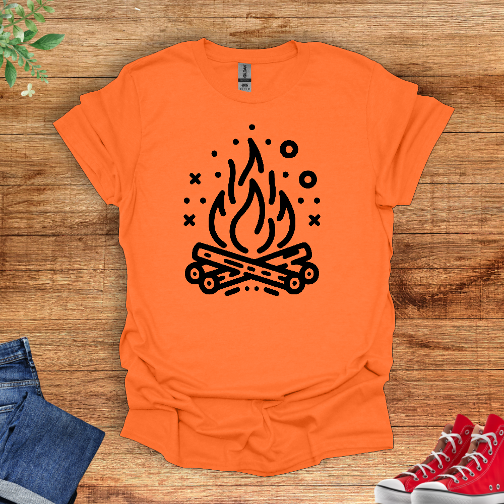 Minimal Campfire T-Shirt