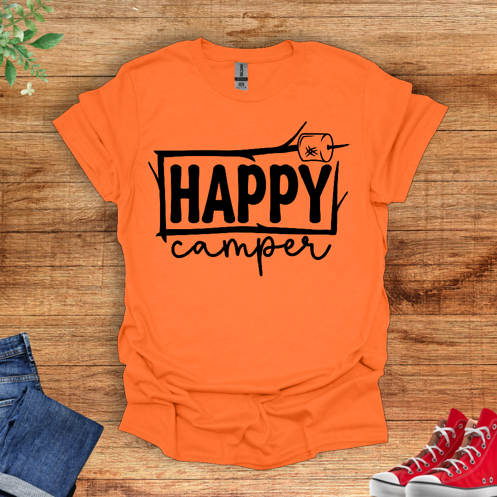 Happy Camper Stick T-Shirt