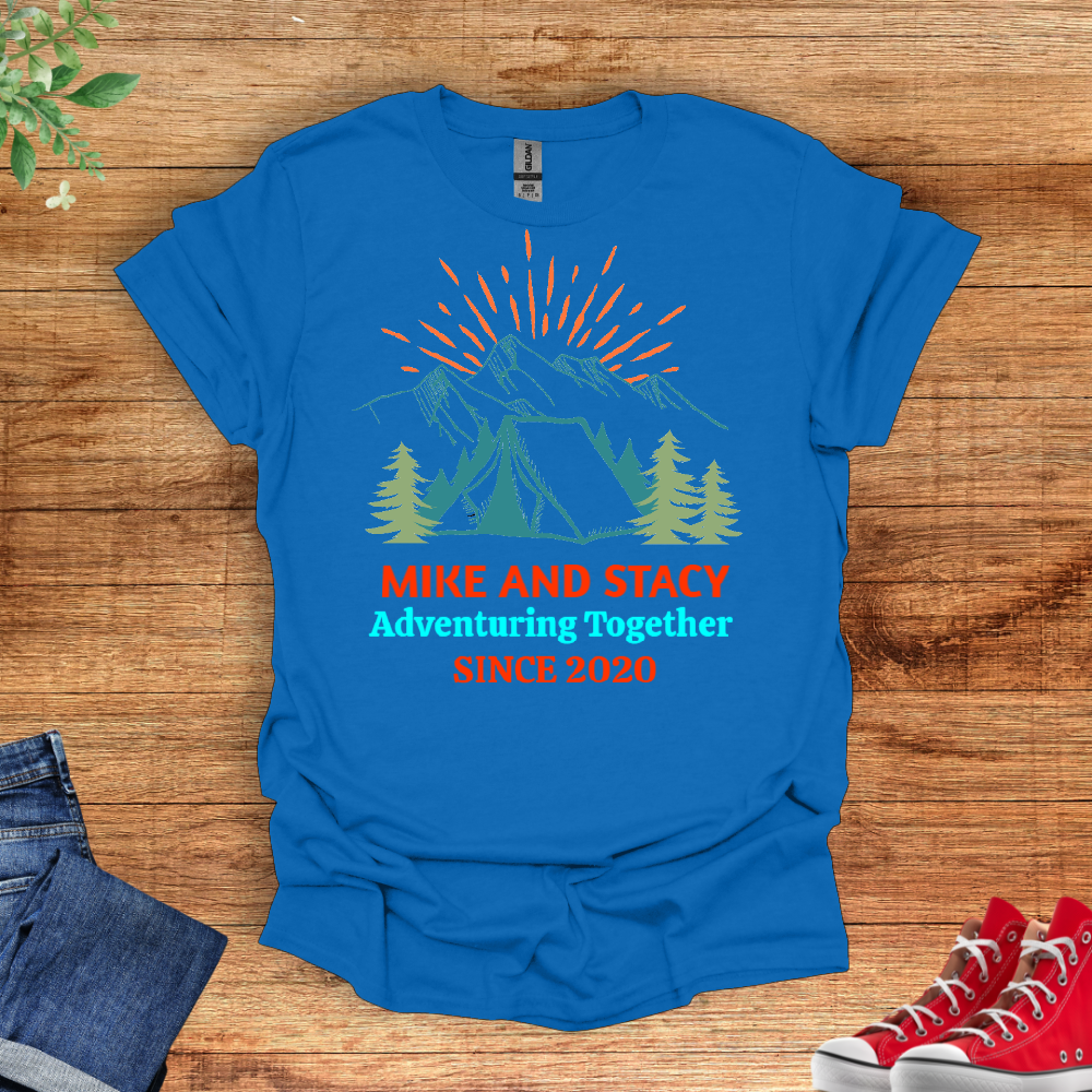 Matching  Personalized Camping Shirt For Couple