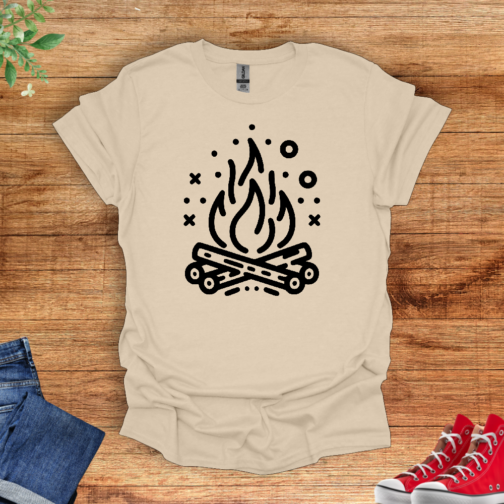 Minimal Campfire T-Shirt