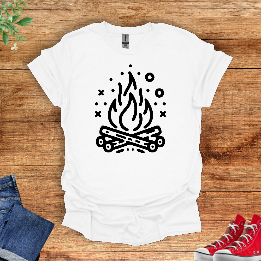 Minimal Campfire T-Shirt