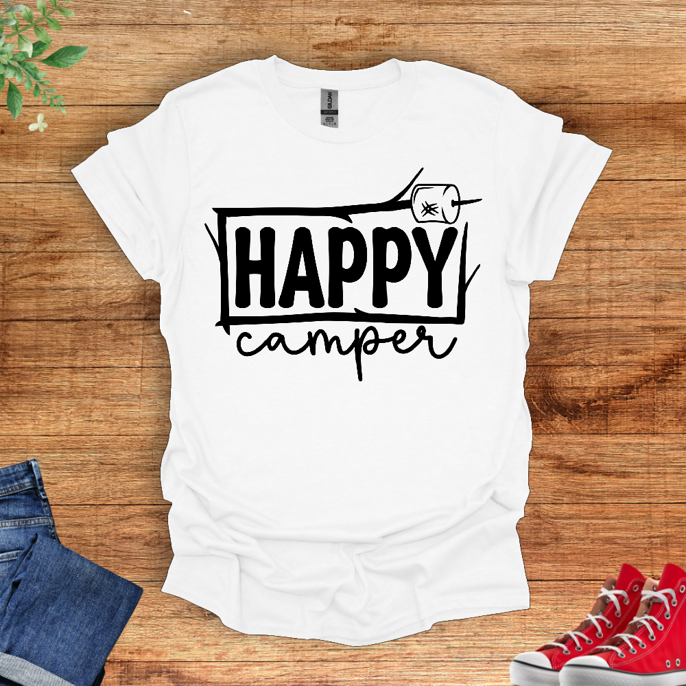 Happy Camper Stick T-Shirt